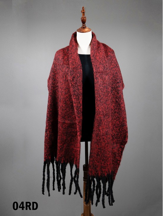 Boucle Yarn Winter Heavy Scarf Boucle Yarn Winter Heavy Scarf